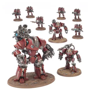 Muestra la gama Mechanicum y no Mechanicum Ordinatus Ulator en particular — la misma imagen representa a 5 unidades de este ejército.
