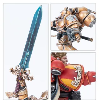 Показує серію Blood Angels, а не саме Knight Paladin — те саме зображення представляє 9 підрозділів цієї армії.
