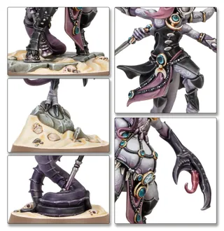 Muestra la gama Hedonites of Slaanesh y no Thricefold Discord en particular — la misma imagen representa a 2 unidades de este ejército.
