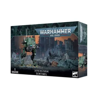 Muestra la gama Astra Militarum y no Armoured Sentinels en particular — la misma imagen representa a 3 unidades de este ejército.