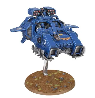 Показує серію Salamanders, а не саме Storm Speeder Thunderstrike — те саме зображення представляє 3 підрозділи цієї армії.