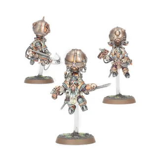 Muestra la gama Kharadron Overlords y no Endrinriggers en particular — la misma imagen representa a 3 unidades de este ejército.