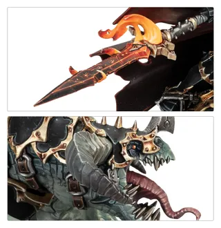 Pokazuje serię Slaves to Darkness, a nie konkretnie Abraxia, Spear of the Everchosen — to samo zdjęcie reprezentuje 2 jednostki tej armii.