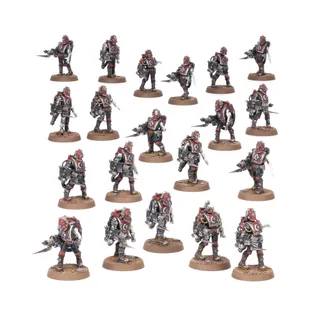 Muestra la gama Mechanicum y no Tech-Thrall Covenant en particular — la misma imagen representa a 3 unidades de este ejército.