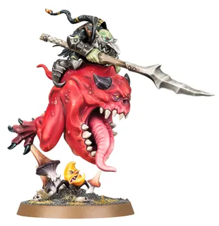 Показує серію Gloomspite Gitz, а не саме Loonboss with Giant Cave Squig — те саме зображення представляє 2 підрозділи цієї армії.