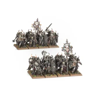 Muestra la gama Warriors of Chaos y no Champion of Ruin en particular — la misma imagen representa a 3 unidades de este ejército.