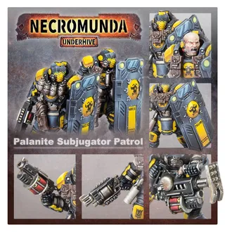 Shows the Palanite Enforcers range rather than Subjugator in particular — the same picture stands for 2 units of this army.