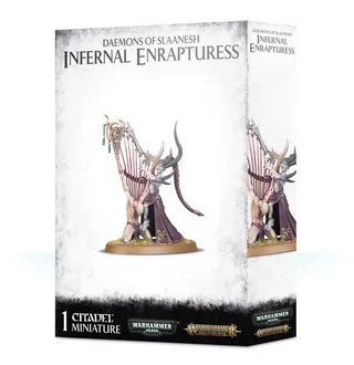 Muestra la gama Hedonites of Slaanesh y no Infernal Enrapturess, Herald of Slaanesh en particular — la misma imagen representa a 2 unidades de este ejército.