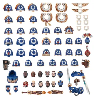 Zeigt die Reihe Ultramarines und nicht Uriel Ventris im Besonderen — dasselbe Bild steht für 2 Einheiten dieser Armee.