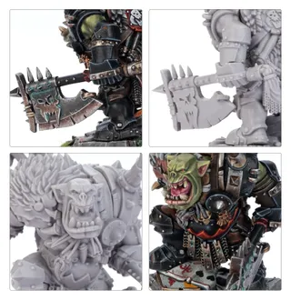 Pokazuje serię Orc and Goblin Tribes - Troll Horde, a nie konkretnie Orc Bigboss — to samo zdjęcie reprezentuje 3 jednostki tej armii.