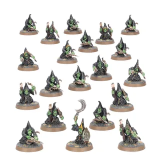 Zeigt die Reihe Gloomspite Gitz und nicht Moonclan Stabbas im Besonderen — dasselbe Bild steht für 2 Einheiten dieser Armee.
