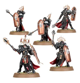 Pokazuje serię Adepta Sororitas, a nie konkretnie Celestian Sacresants — to samo zdjęcie reprezentuje 2 jednostki tej armii.