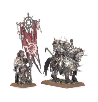 Shows the Warriors of Chaos - Heralds of Darkness range rather than Aspiring Champion in particular — the same picture stands for 4 units of this army.