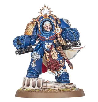 Zeigt die Reihe Ultramarines und nicht Marneus Calgar im Besonderen — dasselbe Bild steht für 2 Einheiten dieser Armee.