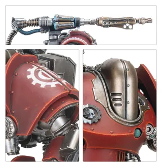 Muestra la gama Mechanicum y no Mechanicum Ordinatus Ulator en particular — la misma imagen representa a 4 unidades de este ejército.