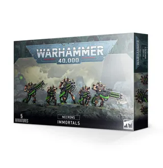 Muestra la gama Necrons y no Immortals en particular — la misma imagen representa a 2 unidades de este ejército.