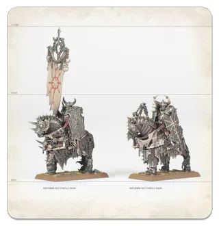 Muestra la gama Warriors of Chaos y no Chaos Knights en particular — la misma imagen representa a 2 unidades de este ejército.