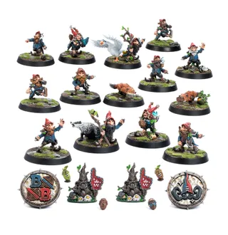 Pokazuje serię Gnome, a nie konkretnie Gnome Beastmaster — to samo zdjęcie reprezentuje 4 jednostki tej armii.