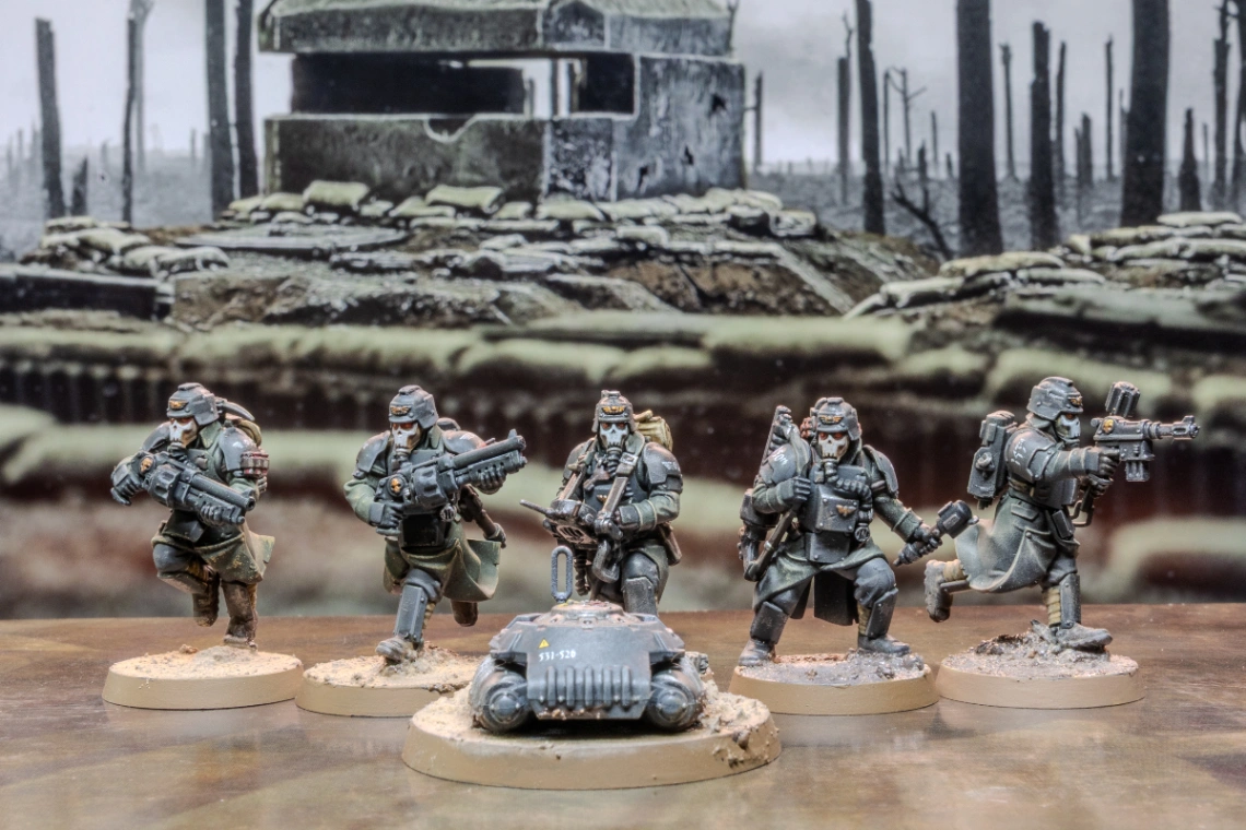 Death Korps of Krieg (Astra Militarum), painted by Serhii Solonar