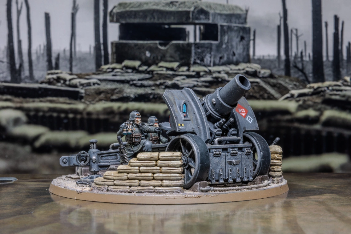 Artillery Team (Astra Militarum), painted by Serhii Solonar